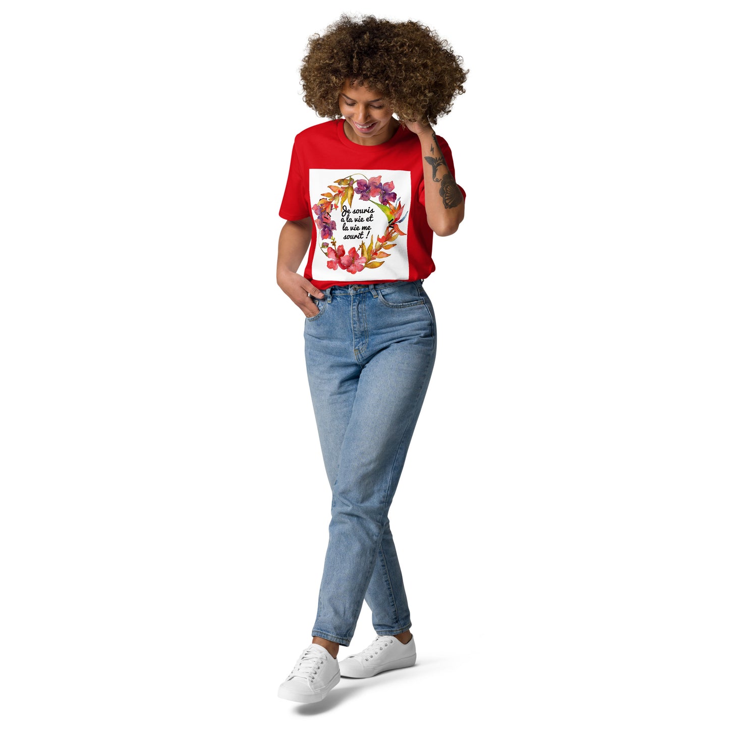 T-shirt unisexe en coton biologique